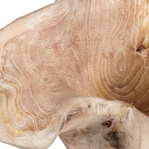 Uttermost Teak Flow Outdoor Bowl - Stunning Handcrafted Teak Wood Centerpiece For Rustic Elegance Brown,White Teak Wood 17135