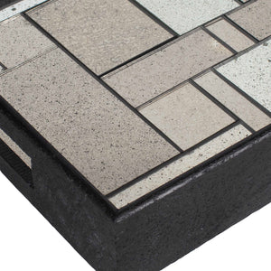 Uttermost Elegant Black Mango Wood Tray With Antique Mirrored Mosaic For Stylish Hosting & Décor Black,Silver Glass,Mango Wood 18261