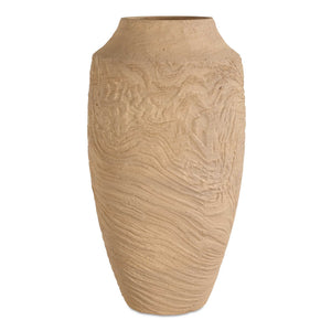 Uttermost Sandstone Flow Terracotta Vase - Handcrafted Accent Piece With Organic Texture And Warmth Brown Terracotta 18267