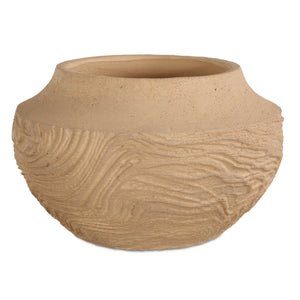 Uttermost Sandstone Flow Terracotta Vase - Handcrafted Accent Piece With Organic Texture And Warmth Brown Terracotta 18266