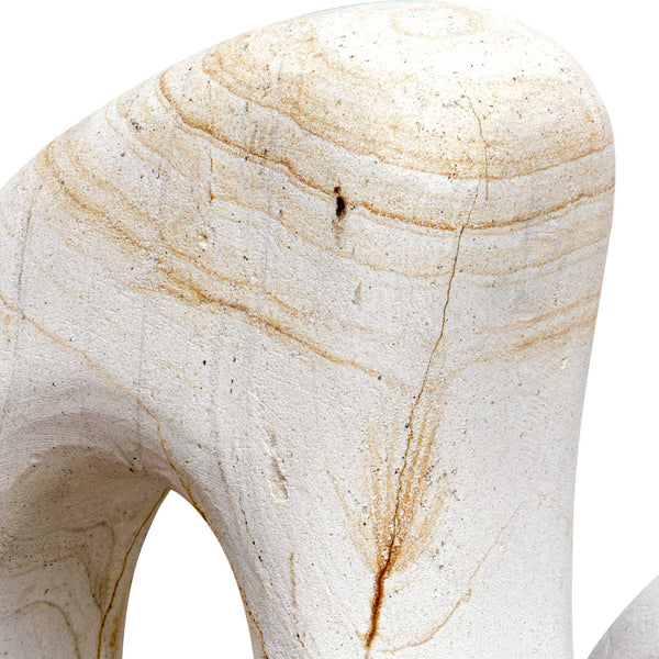 Uttermost Stone Flow Outdoor Sculptures Set Of 2 - Natural Elegance For Gardens & Modern Spaces Brown,White Palimanan Stone 18265