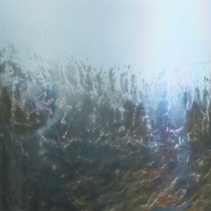 Uttermost Midnight Mist Vases Set Of 2 - Elegant Glass Cylindrical Design In Deep Blue & Silver Hues Blue,Gray Glass 18253