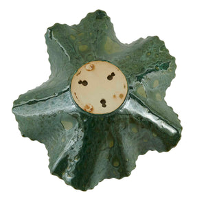 Uttermost Verdant Bloom Emerald Decorative Bowl – Stunning Floral Design For Indoor & Outdoor Spaces Green Earthenware,Glaze 18252