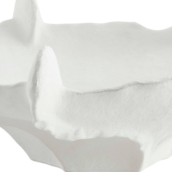 Uttermost Coral Mirage White Outdoor Bowl - Sculptural Ceramic Design For Modern Coastal Decor White Earthenware,Glaze 18248