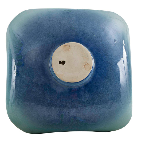 Uttermost Handcrafted Blue Lagoon Ceramic Bowl - Stunning Decorative Art For Tabletop Or Wall Use Blue,Green Earthenware,Glaze 18249