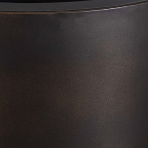 Uttermost Modern Matte Bronze Outdoor Planters Set Of 2 - Sleek Cylindrical Design For Elevation Bronze Iron 18276