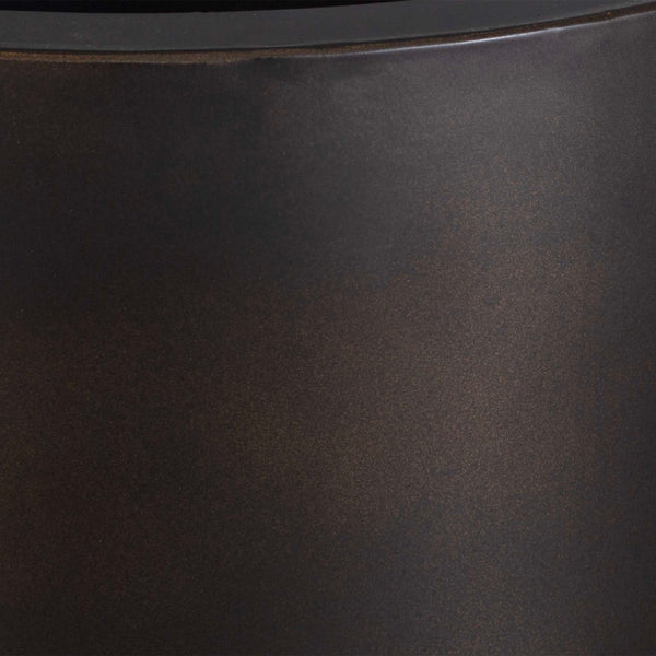 Uttermost Modern Matte Bronze Outdoor Planters Set Of 2 - Sleek Cylindrical Design For Elevation Bronze Iron 18276