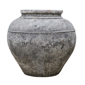 Uttermost Echoes Of Time Rustic Whitewash Concrete Planter – Timeless Charm For Gardens & Indoors Black,White Grc 17140