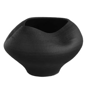 Uttermost Uttermost Nocturne Matte Black Textured Ceramic Bowl — Sculptural Organic Centerpiece For Modern Homes 18279