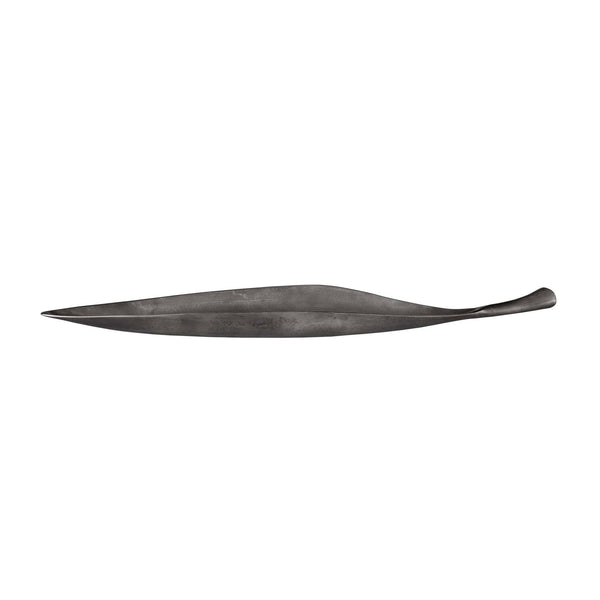 Uttermost Uttermost Leaflet Dark Nickel Outdoor Bowl — Cast Aluminum Leaf Sculptural Centerpiece For Patio Decor 18287
