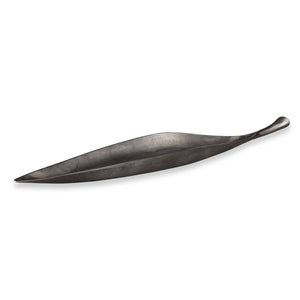Uttermost Uttermost Leaflet Dark Nickel Outdoor Bowl — Cast Aluminum Leaf Sculptural Centerpiece For Patio Decor 18287