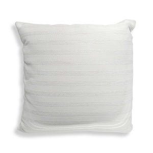 Uttermost Outdoor Pillow With Elegant Basketweave Stripe In Sunbrella – Plush & Water-resistant Design White Polyester,Acrylic 64067