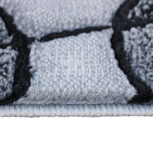 English Elm Jubilee Collection Abstract Pattern Area Rug - Stylish, Durable Olefin for Hallways & Bedrooms Red 2' x 3' ACD-RGTRZ860-23-RD-GG