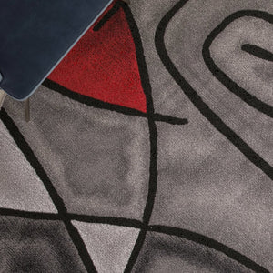 English Elm Jubilee Collection Abstract Pattern Area Rug - Stylish, Durable Olefin for Hallways & Bedrooms Blue 7' Round ACD-RGTRZ860-77-RD-GG