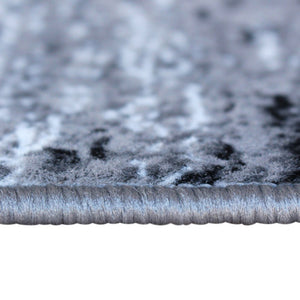 English Elm Rylan Collection Abstract Area Rug - Modern Design with Jute Backing for Stylish Home Decor Grey 2' x 3' ACD-RGTRZ863-23-GY-GG