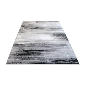 English Elm Rylan Collection Abstract Area Rug - Modern Design with Jute Backing for Stylish Home Decor Grey 5' x 7' ACD-RGTRZ863-57-GY-GG