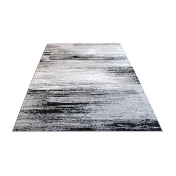 English Elm Rylan Collection Abstract Area Rug - Modern Design with Jute Backing for Stylish Home Decor Grey 5' x 7' ACD-RGTRZ863-57-GY-GG
