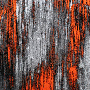 English Elm Rylan Collection Abstract Area Rug - Modern Design with Jute Backing for Stylish Home Decor Orange 5' x 7' ACD-RGTRZ863-57-OR-GG