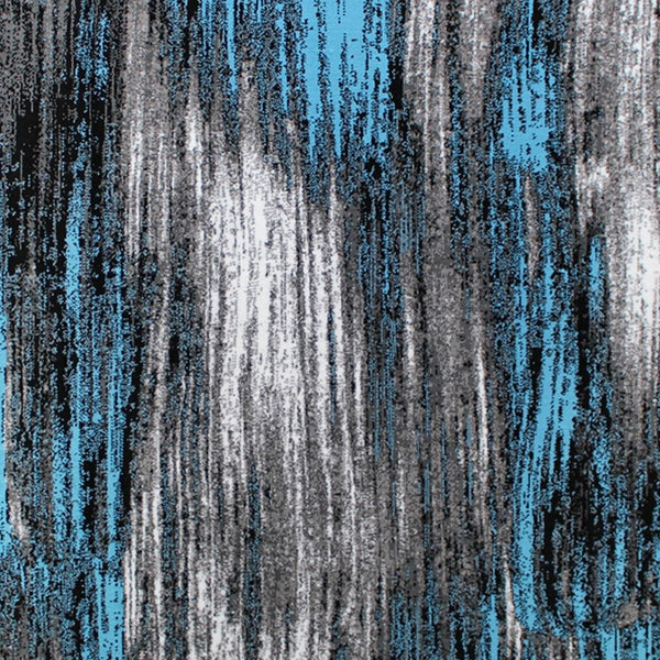 English Elm Rylan Collection Abstract Area Rug - Modern Design with Jute Backing for Stylish Home Decor Blue 8' x 10' ACD-RGTRZ863-810-BL-GG