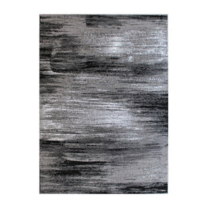 English Elm Rylan Collection Abstract Area Rug - Modern Design with Jute Backing for Stylish Home Decor Grey 8' x 10' ACD-RGTRZ863-810-GY-GG