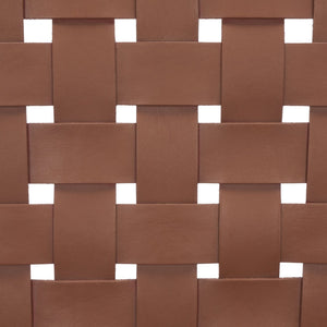 Safavieh Bellona Accent Chair - Retro Scandinavian Design With Hand-Woven Leather And Mindi Wood Frame Cognac Leather / Natural Mindi ACH1004A