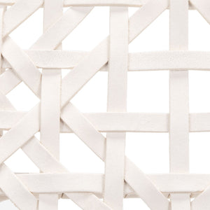 Safavieh Munro Leather Woven Accent Chair: Mid-Century Inspired Design With Teak Frame For Modern Living Spaces Unfinished Natural (Teak Wood Frame) / White (Leather Seat) ACH1005A