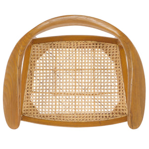 Safavieh Savina Open Webbing Accent Chair - Stylish Natural Wood And Rattan Design For Elegant Spaces Natural ,Natural Wood,Rattan Ach1011a