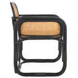 Safavieh Nadie Rattan Accent Chair Black/Natural ACH1012B