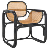 Safavieh Nadie Rattan Accent Chair Black/Natural ACH1012B