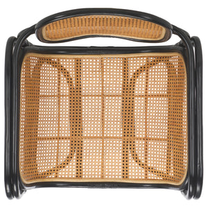 Safavieh Nadie Rattan Accent Chair Black/Natural ACH1012B