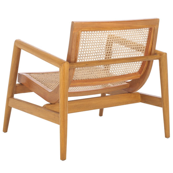 Safavieh Ender Rattan Accent Chair - Stylish Comfort With Sculpted Arms And Airy Weave For Any Space Natural / Natural ACH1013A