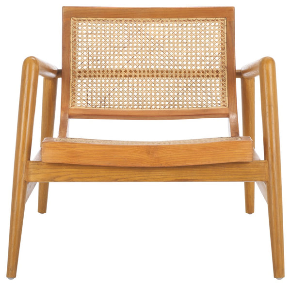 Safavieh Ender Rattan Accent Chair - Stylish Comfort With Sculpted Arms And Airy Weave For Any Space Natural / Natural ACH1013A