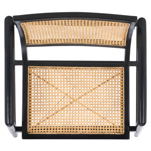 Safavieh Ender Rattan Accent Chair - Stylish Natural Sungkai Design For Modern Home Décor Enthusiasts Black ,Natural Mahogany,Rattan Ach1013b