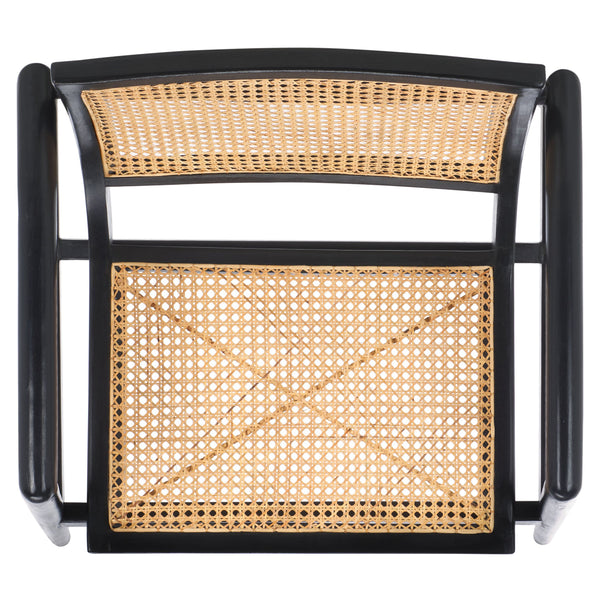 Safavieh Ender Rattan Accent Chair - Stylish Natural Sungkai Design For Modern Home Décor Enthusiasts Black ,Natural Mahogany,Rattan Ach1013b