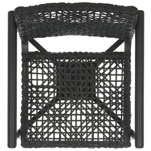 Safavieh Sianna Accent Chair - Artisanal Elegance With Curved Leather Seat And Sungkai Wood Legs For Comfort Black ACH1200D