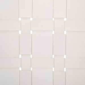 Safavieh Baden Leather Woven Arm Chair White / Natural ACH1203A