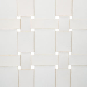 Safavieh Baden Leather Woven Arm Chair White / Black ACH1203B