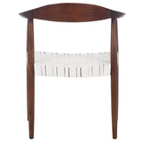 Baden Leather Woven Arm Chair