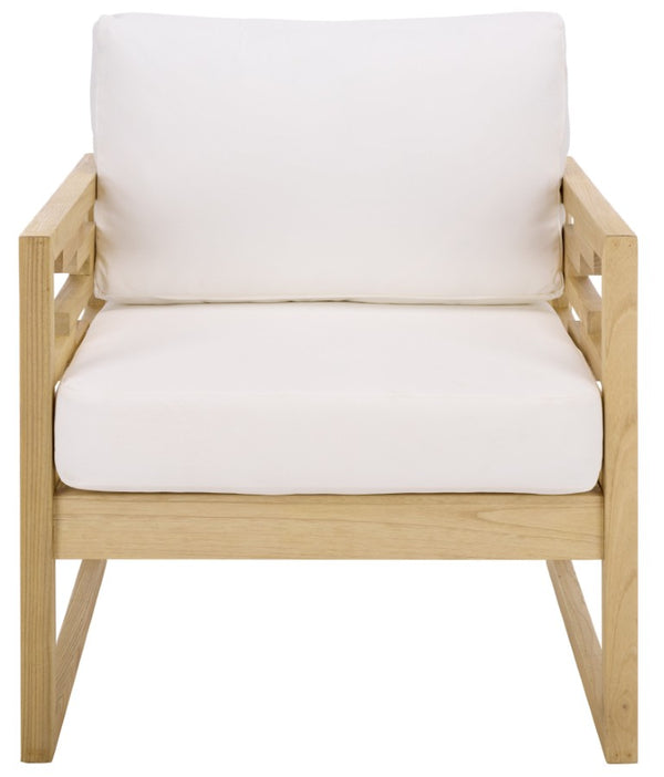 Safavieh Montford Accent Chair Structured Square Frame for Modern Living Rooms and Reading Nooks ACH1205A