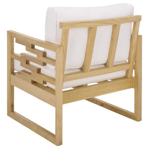 Safavieh Montford Accent Chair Structured Square Frame for Modern Living Rooms and Reading Nooks ACH1205A