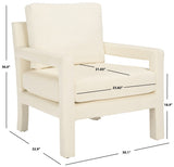 Safavieh Kye Accent Chair Cream ACH1301D