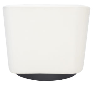 Safavieh Birdie Accent Chair In Cream – Stylish Square Design With Wood, Fabric, And Metal Accents Creme Wood,Fabric And Metal Ach1302a