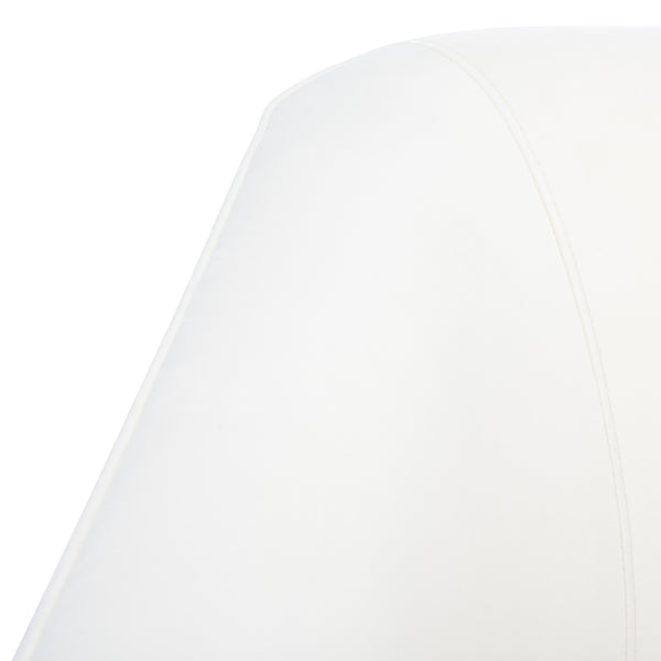 Safavieh Birdie Accent Chair In Cream – Stylish Square Design With Wood, Fabric, And Metal Accents Creme Wood,Fabric And Metal Ach1302a