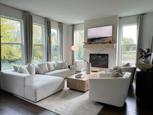 Safavieh Birdie Accent Chair In Cream – Stylish Square Design With Wood, Fabric, And Metal Accents Creme Wood,Fabric And Metal Ach1302a