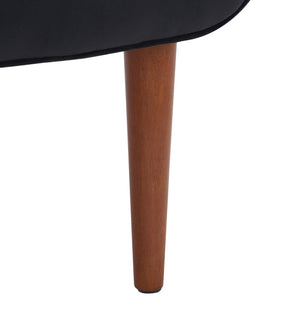 Safavieh Amina Accent Chair - Luxurious Velvet Mid-Century Design With Button Tufting For Modern Interiors Black ACH1303C
