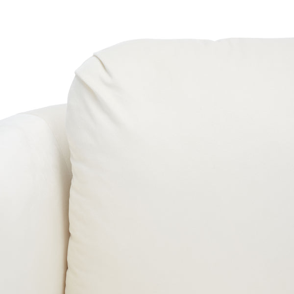 Safavieh Fifer Accent Chair In Cream – Stylish Square Design With Wood, Fabric & Metal For Modern Spaces Creme Wood,Fabric And Metal Ach1304a