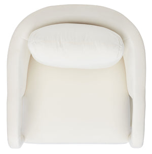 Safavieh Fifer Accent Chair In Cream – Stylish Square Design With Wood, Fabric & Metal For Modern Spaces Creme Wood,Fabric And Metal Ach1304a