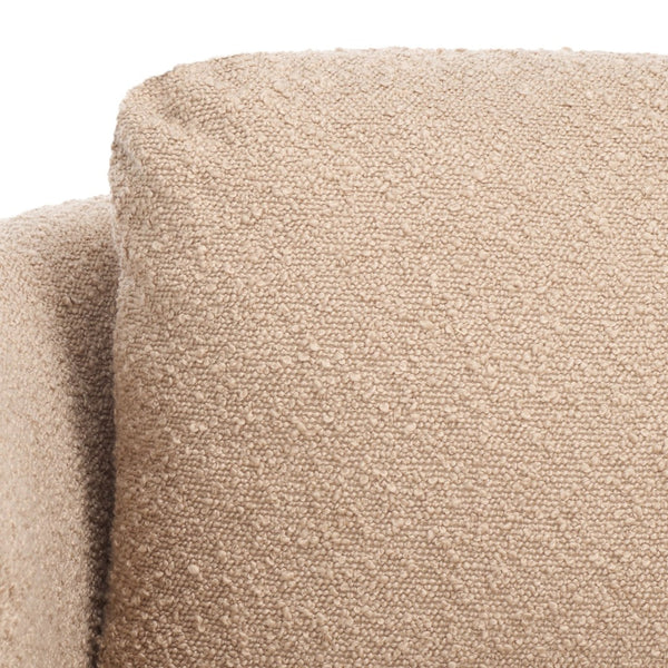 Safavieh Fifer Accent Chair - Plush Velvet Seating With Sculpted Arms For Modern Glam Living Spaces Tan ACH1304C
