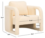 Safavieh Fifer Accent Chair Cream ACH1304D