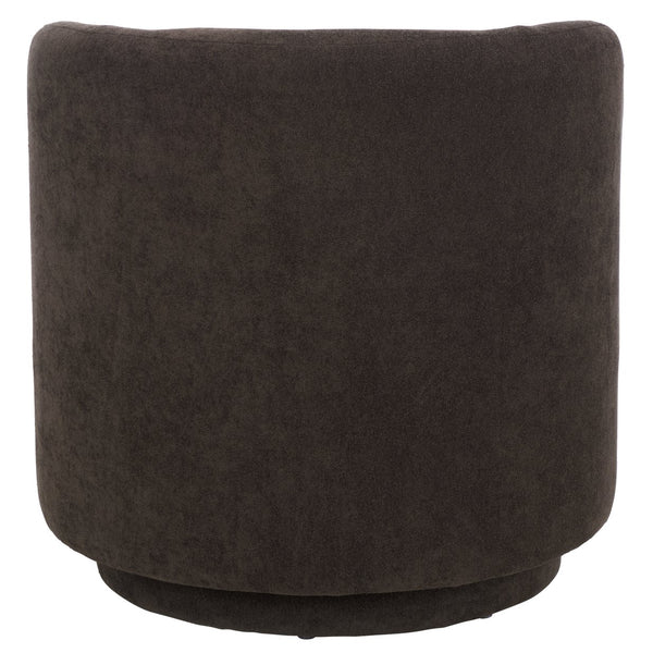 Safavieh Hayls Swivel Accent Chair – Stylish Comfort Meets Contemporary Elegance For Any Living Space Brown Wood,Fabric,Foam Ach1305a